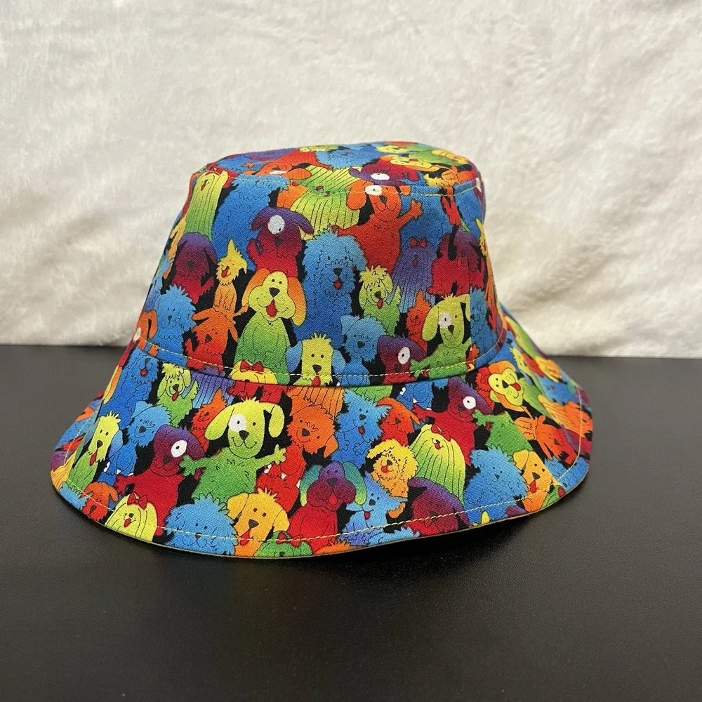 Bucket Hat DOGS Boys Girls Baby Kids Colorful JANET LAYNE Designs Sun Protection